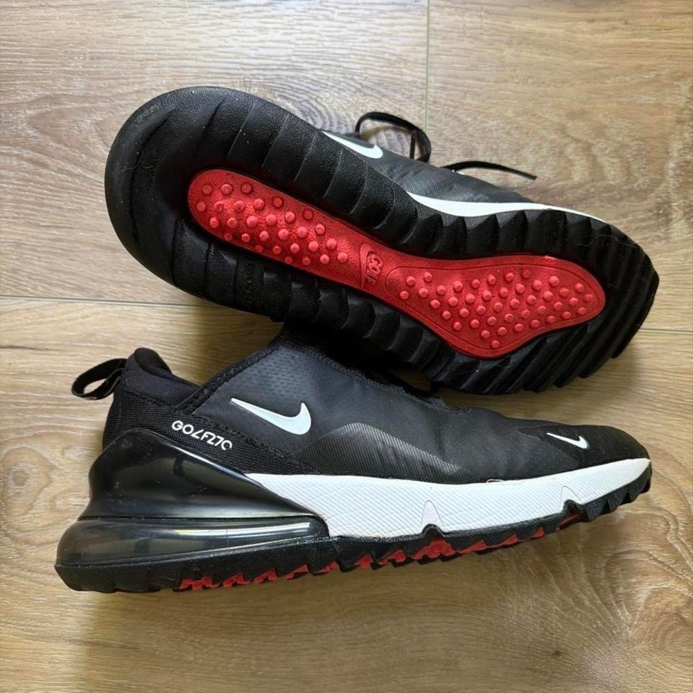 Nike Air Max 270 G Golf Shoes M6.5/W8 Black White Spikeless CK6483-001 Sneakers